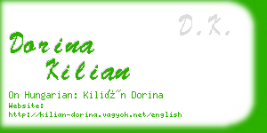 dorina kilian business card